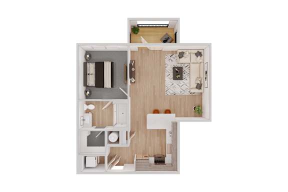 1 bed 1 bath C 1 bed 1 bath C at The Delaney at East Park Apartments, Kennesaw, GA, 30144