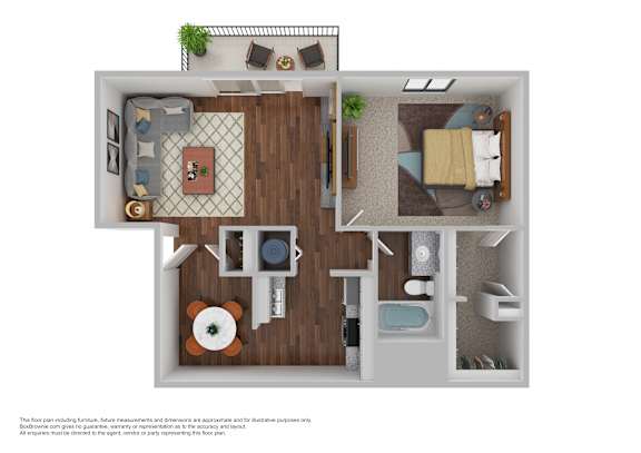 A3 Floor Plan at Westchester Apartments, Garner