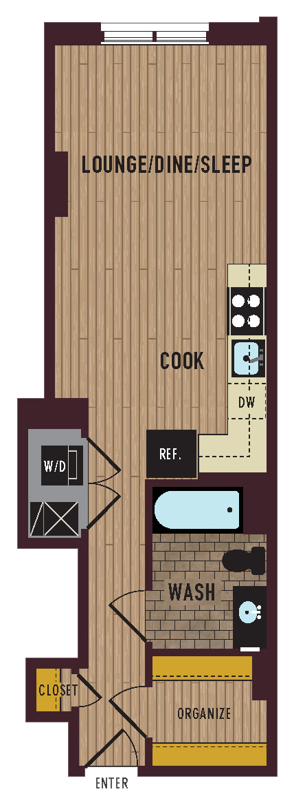 floor plan of the bedroom floor of a small house