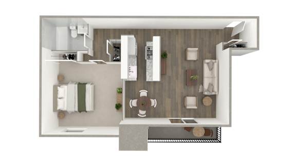 A top-down view of a bathroom with a sink, toilet, and bathtub.