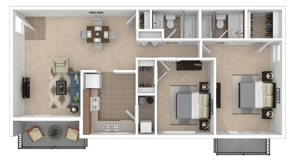 a floor plan of a home with a bedroom and a living room