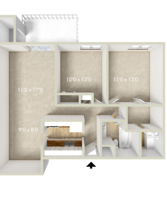 a floor plan of a house with numbers on the walls