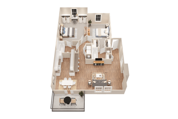 bedroom floor plan an open concept living room and dining room with a kitchen