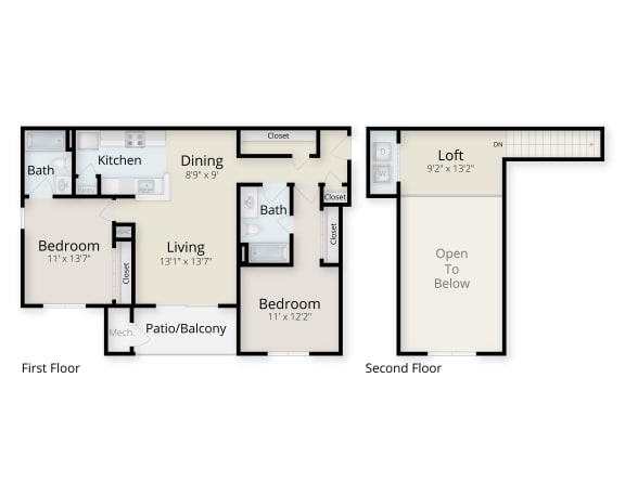 the millennia 2 bedroom floor plan
