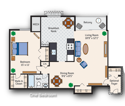 the floor plan of one bedroom 4808 sq ft