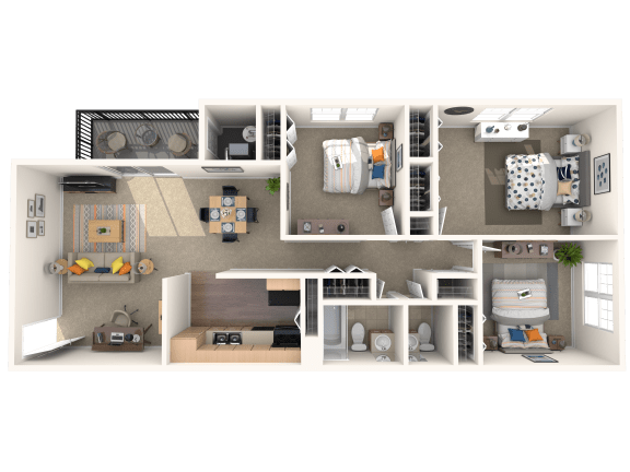 Quartz 3 Bedroom 2 Bath