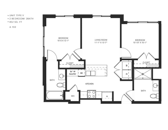a floor plan of a home with an open floor plan