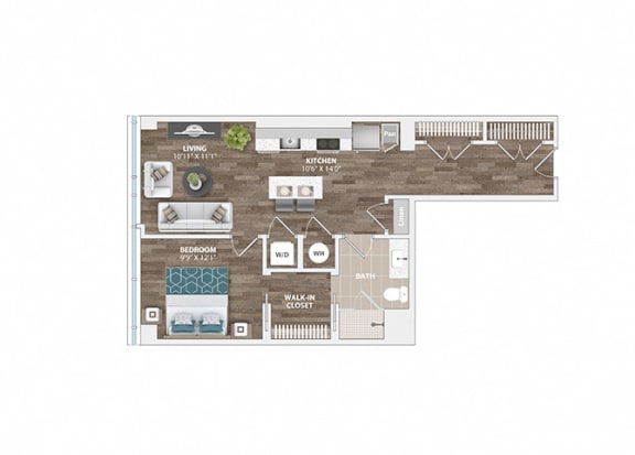 A11A Floor Plan at Sinclaire on Seminary, Virginia