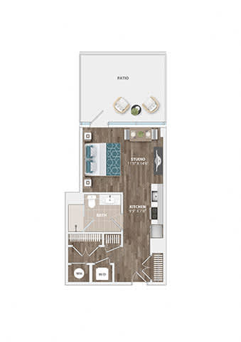 S5A Floor Plan at Sinclaire on Seminary, Virginia, 22311