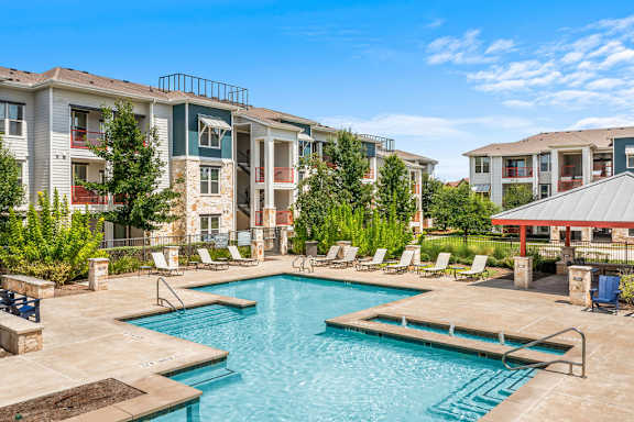 our apartments offer a swimming pool in front of our building