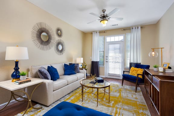 Ceiling Fans in Living Room and Bedrooms
