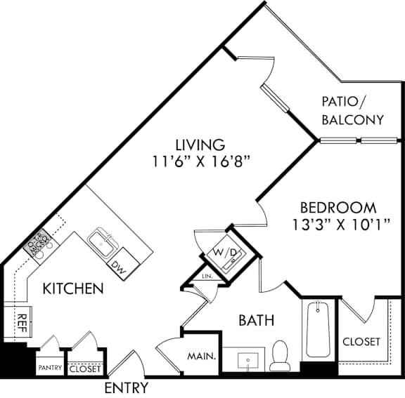 A black and white diagram of a house layout with labeled rooms.