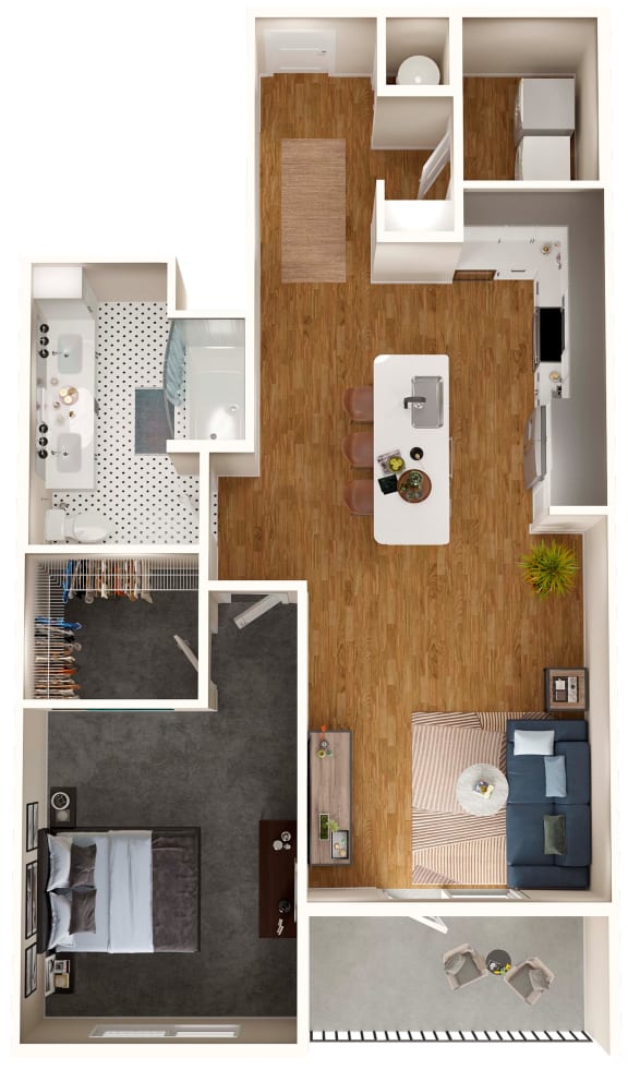 a drawing of a floor plan with a bedroom and a bathroom