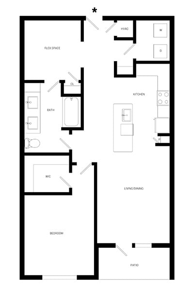 a floor plan of a room with a rectangular floor plan and a rectangle floor plan