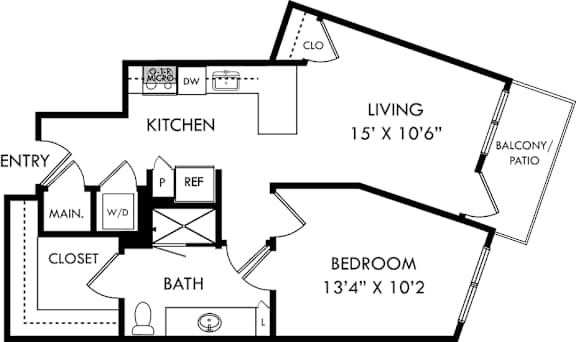 a floor plan of a house with bedrooms and baths and a living room and a
