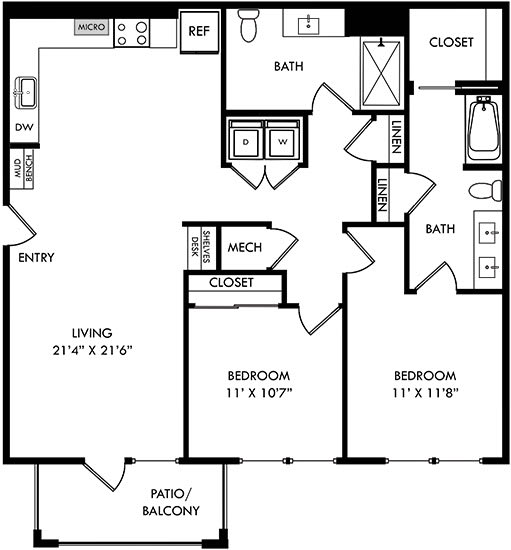 a schematic diagram of a floor plan of a house