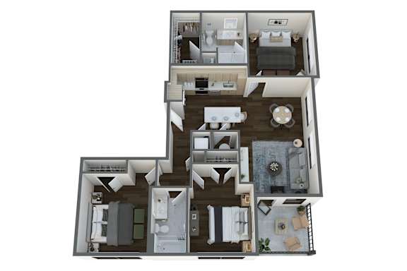 the citrus 303 floor plan  residences  276 square feet