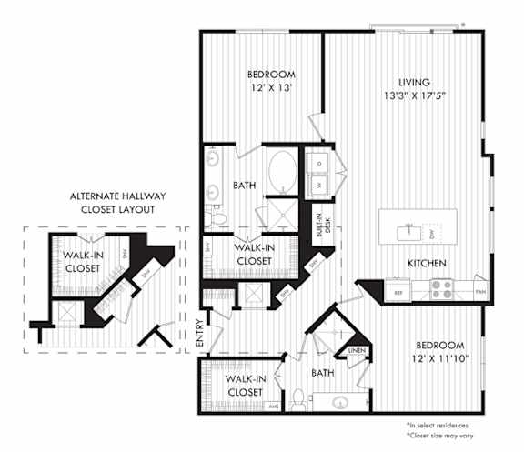 a floor plan of a house with a bedroom and a living room