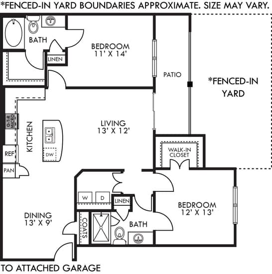 A black and white image of a floor plan for a house.