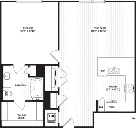 floor plan photo of the encore apartments in atlanta, ga