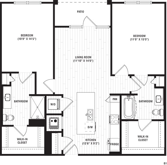 a black and white floor plan of a house