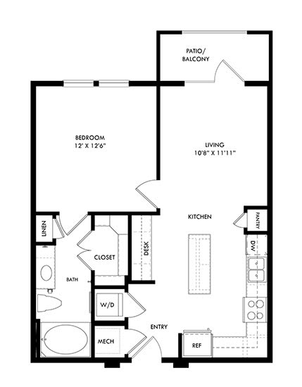 the floor plan of theoblox apartments