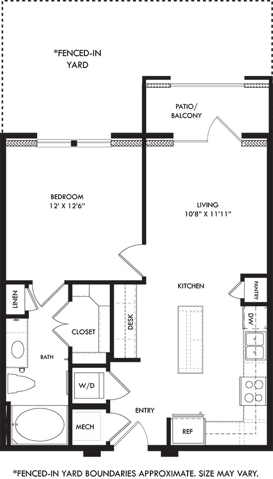 a floor plan of a house with an open concept floor plan with bedrooms and baths