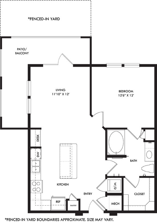 a floor plan of a house with a bedroom and a living room