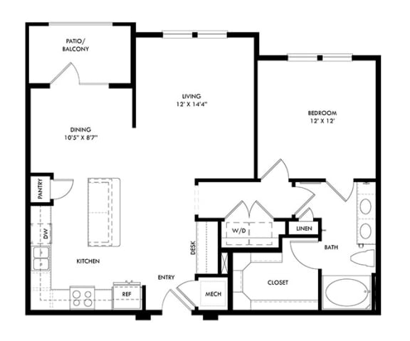 the floor plan of theoblox apartments