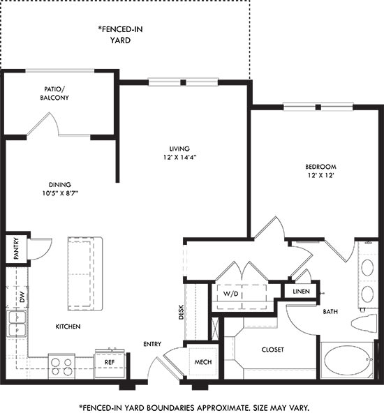 a floor plan of a house with three bedrooms and two baths and a terrace