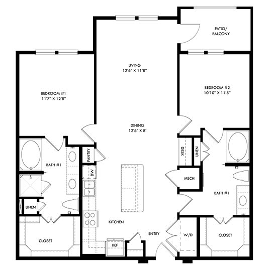 a blueprint of a floor plan of a house