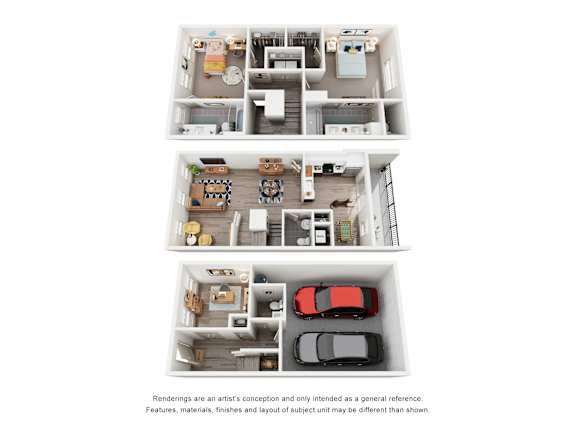 A series of images showing different floor plans of a house.