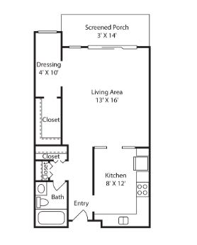 Floor Plan  Chateau Floor Plan at Glen at Burnsville, Minnesota, 55337