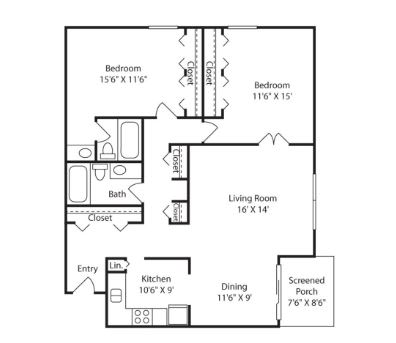 Floor Plan  Biltmore Floor Plan at Glen at Burnsville, Burnsville, 55337