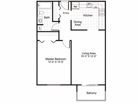 A3 Floor Plan at Heritage at the River, Manchester, NH