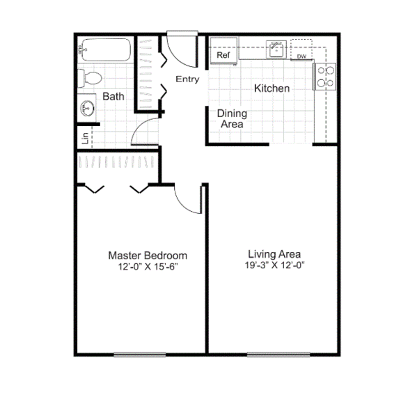 A2 Floor Plan at Heritage at the River, Manchester, NH, 03102