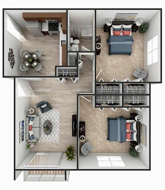 B1 Floor Plan at Heritage at the River, New Hampshire