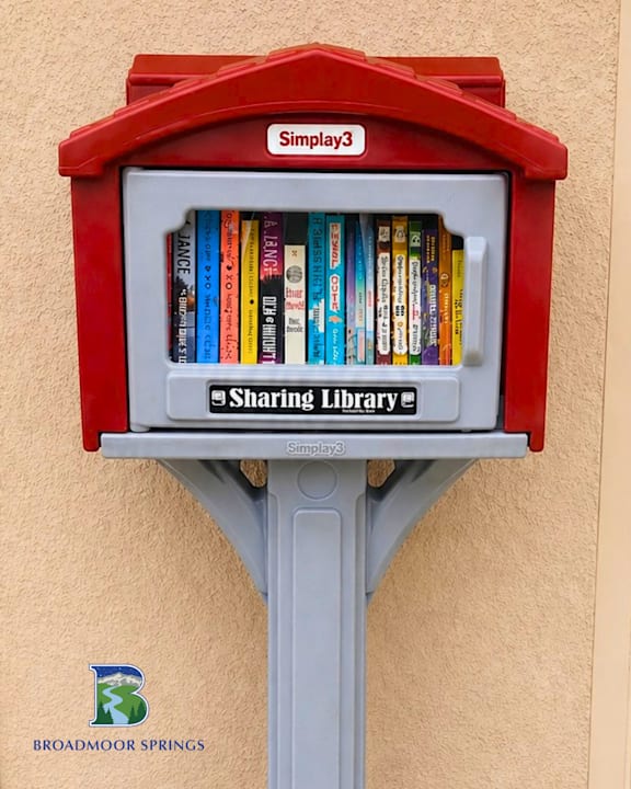Little Free Library at Broadmoor Springs, Colorado, 80906