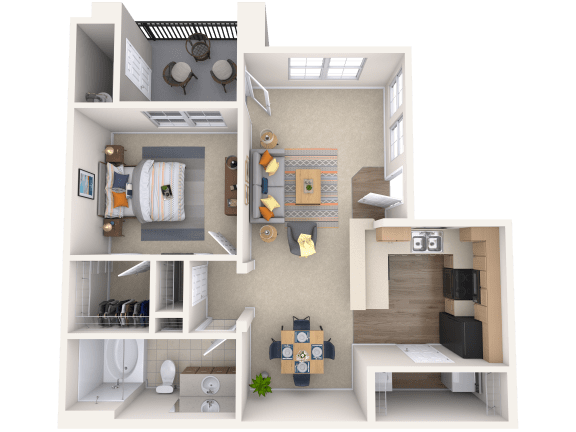 The Claro - 1x1 - 741 sq. ft. at Broadstone Towne Center, Albuquerque, NM