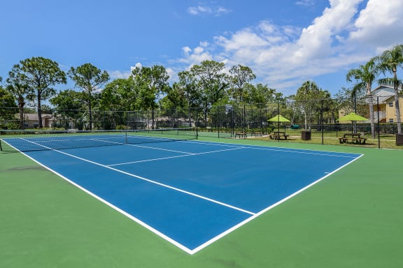 Full Size Tennis Court at Lakeside Glen Apartments, Melbourne