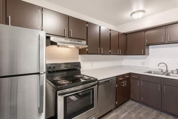 Stainless Steel Kitchen at Aspen Townhomes, Colorado Springs, 80909