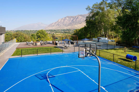 Full Outdoor Basketball Court at Cliffs at Canyon Ridge, Utah, 84401