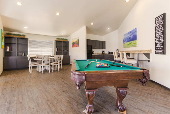 Billiards Table In Clubhouse at Del Coronado, Mesa, 85202