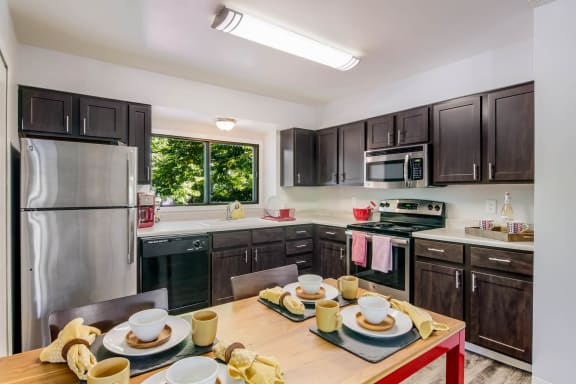 Gourmet Kitchen With Island at Governor's Park, Fort Collins, Colorado