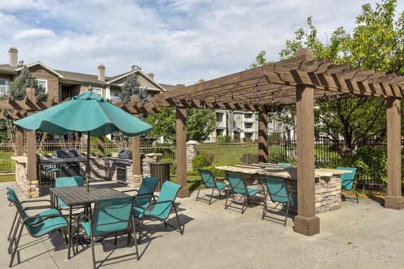 Picnic Area With Grilling Facility at Heritage at Stone Mountain, Colorado, 80233