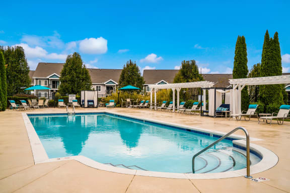 Pool and Sundeck at Heritage at the Peak, North Carolina