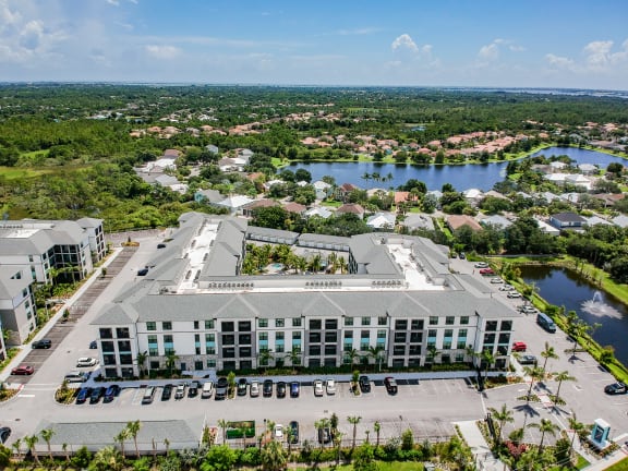 Aerial View of Property and Street at AxisOne, Stuart, FL