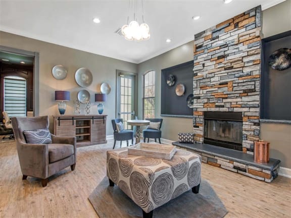 Fireplace Seating at The Parkway at Hunters Creek, Orlando, 32837