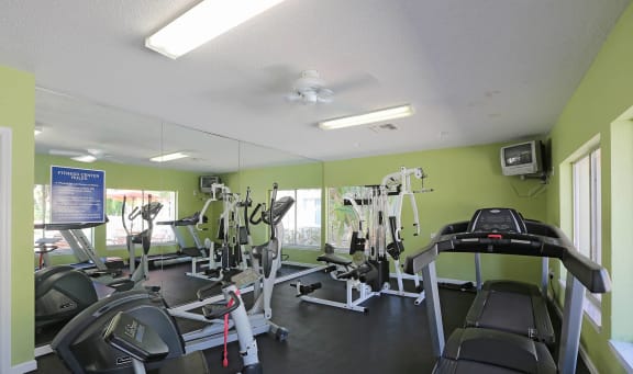 Fitness Center With Modern Equipment at Sarasota South, Florida, 34207