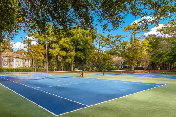 Outdoor Tennis Courts at St. Johns Forest Apartments, Florida, 32277